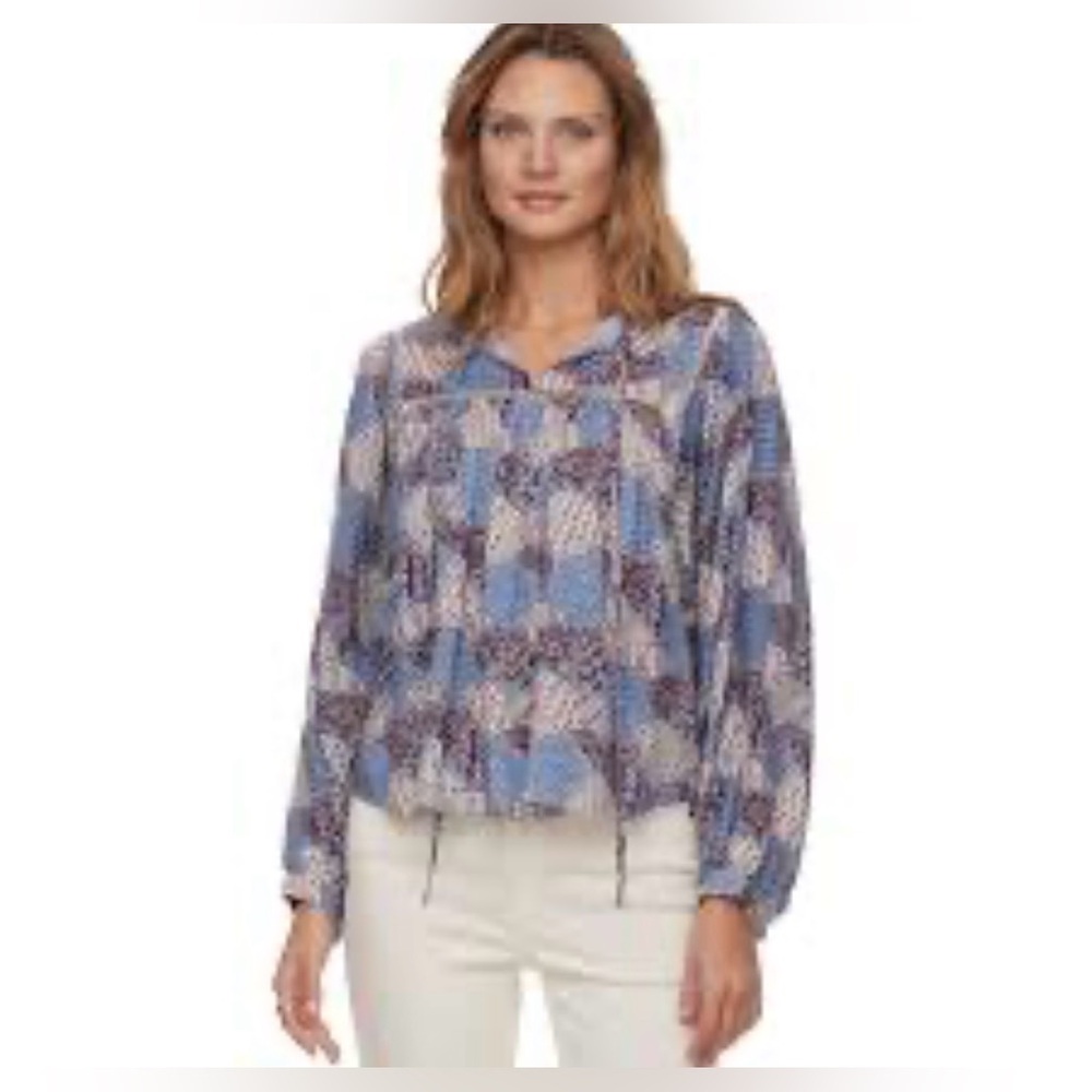 Flag & Anthem Boho Paisley Blouse size Small NWT